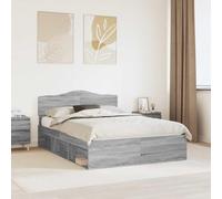 Pin Massif Moderne Gris Sonoma 140 x 200 cm