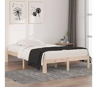 Pin Massif Robuste Rustique Chambre Moderne 120x190 cm Brun