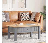 Pin Massif Table Basse Blanc Table d'Appoint Salon Canapé Intérieur vidaXL