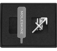 Pin Moleskine pour Carnet ou Agenda Sagittaire, Épingle Signe du Zodiaque, Personnalisez la Fermeture Élastique, Idée Cadeau Personnalisée, Couleur Argentée
