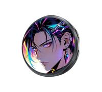 Pin numérique - Badge Portable avec Écran Tactile LED et Affichage Numérique,Badge Pin Numérique pour Vêtements | Accessoire de Mode pour Femme Fan d'Anime, à Fixer sur Sac à Dos, Vêtements et Chapeau