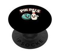 Pin Pals Boule et quille Bowling Mignon PopSockets PopGrip Adhésif