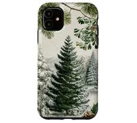 Pin, Paysage d'hiver et Neige, forêt Coque pour iPhone 11