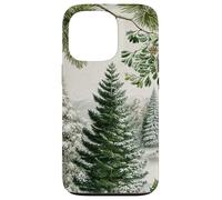 Pin, Paysage d'hiver et Neige, forêt Coque pour iPhone 13 Pro
