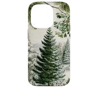 Pin, Paysage d'hiver et Neige, forêt Coque pour iPhone 14 Pro