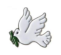 Pin’s en métal émaillé Motif Colombe de la paix
