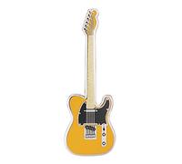 Pin’s Guitare Geepins | Magnifique Broche Miniature Fender Tele | 52 mm | À Porter sur un Sac à Dos, une Chemise, une Veste, un Revers, ou un Chapeau | Présenté dans Très Joli Étui à Guitare