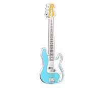 Pin’s Guitare Geepins | Magnifique Broche Miniature Precision Bass | 52 mm | À Porter sur un Sac à Dos, une Chemise, une Veste, un Revers, ou un Chapeau | Présenté dans Très Joli Étui à Guitare