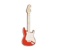 Pin’s Guitare Geepins | Magnifique Broche Miniature Strat Rouge | 52 mm | À Porter sur un Sac à Dos, une Chemise, une Veste, un Revers, ou un Chapeau | Présenté dans Très Joli Étui à Guitare