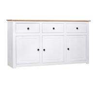 Pin Solide Buffet 135x40x80 cm Commode Dressoir Armoire Rangement Salon vidaXL
