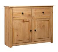 Pin Solide Buffet Blanc 93x40x80 cm Commode Dressoir Armoire Rangement vidaXL