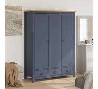 Pin Solide Garde-robe à 3 Portes 127x50x170 cm Armoire Vêtement Chambre vidaXL