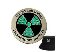 Pin sur revers pour les hommes, oublier la sécurité du laboratoire Je veux des épingles de badge super-puissances, une épingle de revers claire décorative légère pour hommes accessoires de campus étud