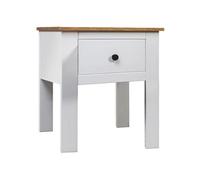 Vidaxl Table De Chevet Blanc 46x40x57 Cm Pin Gamme Panama Blanc