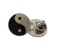 PIN TAO Yin Yang plaqué argent porte-bonheur. Diamètre Pièce Cm 2,1-1 pièce