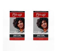 Pin Up End Curl At Home Perm Kit, kit de permanente pour petites sections de cheveux telles que les franges, les pointes ou la couche supérieure, riche en protéines pour des cheveux doux, 2 x 130 ml
