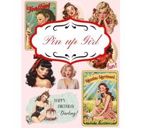 Pin up Girl for Junk Journal and Scrapbooking: | Pin up Girl Collection: +100 elements | One-Sided Decorative Paper | Perfect for Card Making, Scrapbooking , Paper Crafting |