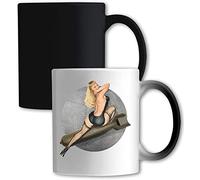 Pin-Up Girls Bombs Away Mug à couleur changeante Blanc