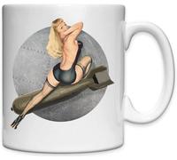 Pin-Up Girls Bombs Away Mug en céramique Blanc