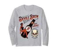 Pin-up rétro des années 1950 de Rockabilly Devil Girl Beer Home Brewing Manche Longue