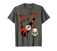 Pin-up rétro des années 1950 de Rockabilly Devil Girl Beer Home Brewing T-Shirt