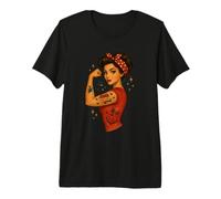 Pin Up rétro MOM Girl Power, Style Rosie-TheRiveter T-Shirt Haut de Gamme