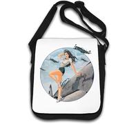 Pin Up WW2 Air Force Girl Sac à bandoulière Blanc