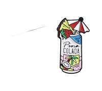 Pina Colada Broche cocktail Grove noix de coco pour col de veste et vêtements divers, Normale, Métal non précieux
