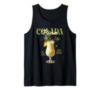 Piña Colada Vintage Drink O'Clock Tropical Cocktail Débardeur