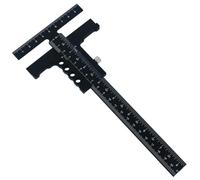 Pinafresa Jauge de traçage pour le travail du bois, jauge de traçage en alliage d'aluminium, rail de traçage, de mesure, de marquage, de cadre B