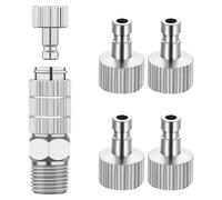 Pinafresa Kit d'adaptateur pour aérographe avec 5 connecteurs femelles 1/8 et 1 adaptateur de fiche