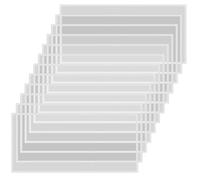 Pinafresa Lot de 12 films de protection pour cabine de sablage pour cabine de sablage pour cabine de sablage (53" x 11")