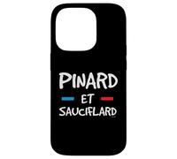 Pinard & Sauciflard Humour Homme Femme Apéro Vin & Saucisson Coque pour iPhone 14 Pro
