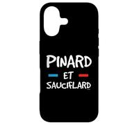 Pinard & Sauciflard Humour Homme Femme Apéro Vin & Saucisson Coque pour iPhone 17