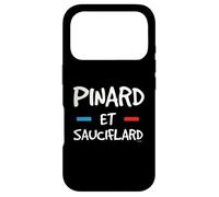 Pinard & Sauciflard Humour Homme Femme Apéro Vin & Saucisson Coque pour iPhone 17 Pro