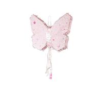 Piñata 58 x 48 x 10 cm Papillon - Décoration de fête à remplir - Jeux de fête pour anniversaire d'enfant fille, anniversaire, mariage, fête - Décoration d'anniversaire et accessoire de fête - Rose