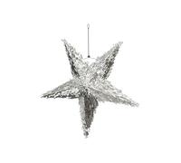 Piñata 68 x 68 x 30 cm - Étoile - Décoration de fête à remplir - Jeux de fête pour anniversaire d'enfant fille, anniversaire, mariage, fête - Décoration d'anniversaire et accessoire de fête - Argent