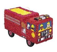 piñata à casser camion pompier incendie rouge - dart 194084 Rouge G