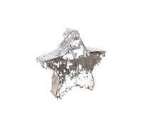 piñata à casser étoile 36cm argent métal - générique 23194 argent