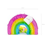 PIÑATA À TIRER ARC-EN-CIEL 30X20X10CM MULTICOLORE