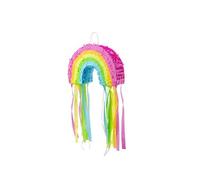 piñata à tirer arc-en-ciel 30x20x10cm multicolore - partydeco pin7-karton