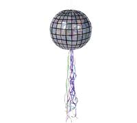 PIÑATA À TIRER BOULE À FACETTES DISCO 30CM Multicolore