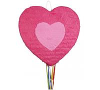 piñata à tirer coeur rose amour 49.4x47.9x9.3cm