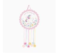 PIÑATA À TIRER LICORNE MAGIQUE IRISÉ 42CM ROSE