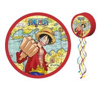 PIÑATA À TIRER ONE PIECE CHASSE TRÉSORS 40CM ROUGE