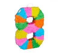 Piñata anniversaire jouet de fête décoration festive multicolore 0,2 kg coloré