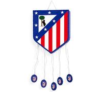 Piñata Atletico de Madrid - Décoration d'anniversaire Atleti pour enfants et amateurs, Piñata pour enfants à remplir de bonbons et cadeaux | Fête de football rouge (PIÑATA ESCUDO)