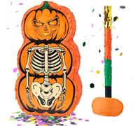Piñata citrouille squelette d'Halloween