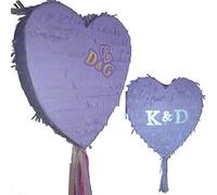 Pinata coeur violet clair