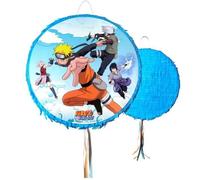 Piñata d'anniversaire Naruto Shippuden - CHAKS - Licence officielle Naruto Shippuden - Ronde - 40 cm de diamètre